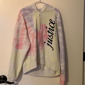 Justice zip up tie dye(12)